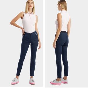 G/Fore Women’s Double Knit Moto Leggings Twilight Navy Size 2 NWT Golf Preppy